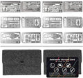 PSKOOK 12 Pcs Survival Multitool Card Emergency Camping Tool EDC Kit in Your by PSKOOK