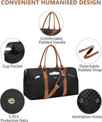Women Duffle Weekender Travel Bag: Large Duffel Bags - Image 3