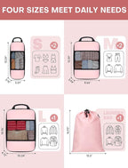 6 PCS Set Compression Packing Cubes - Image 6