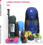 Bseash 50L Hiking Backpack, Water Resistant Lightweight Outdoor Sport Daypack - Image 9