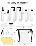 Morfone Travel Bottles Kits -TSA Approved Travelling Size Containers - Image 6