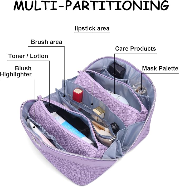 BOYATU Travel Makeup Bags for Women: Large Cosmetic Bag Waterproof - Image 7