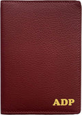 Personalized Monogrammed Merlot Leather RFID Passport Wallet by 123CheapChecks