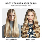 Aima Beauty Hot Brush, 1.3"/35mm Heated Curling Brush, Ion Hair Care Thermal Round Brush Makes Hair Smoother & Softer, Create Voluminous Curls Effortlessly, Dual Voltage, 60Mins Auto-Off, Black
