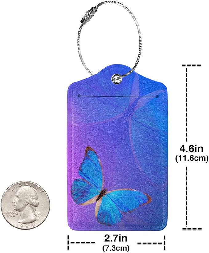 Blue and Purple Luggage Tags - Image 5