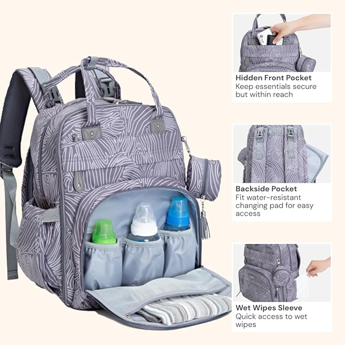 BabbleRoo Diaper Bag Backpack - Image 5