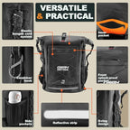 Waterproof Backpack Dry Bag 35L/55L/85L – Heavy Duty Roll-Top Hiking Backpack - Image 3
