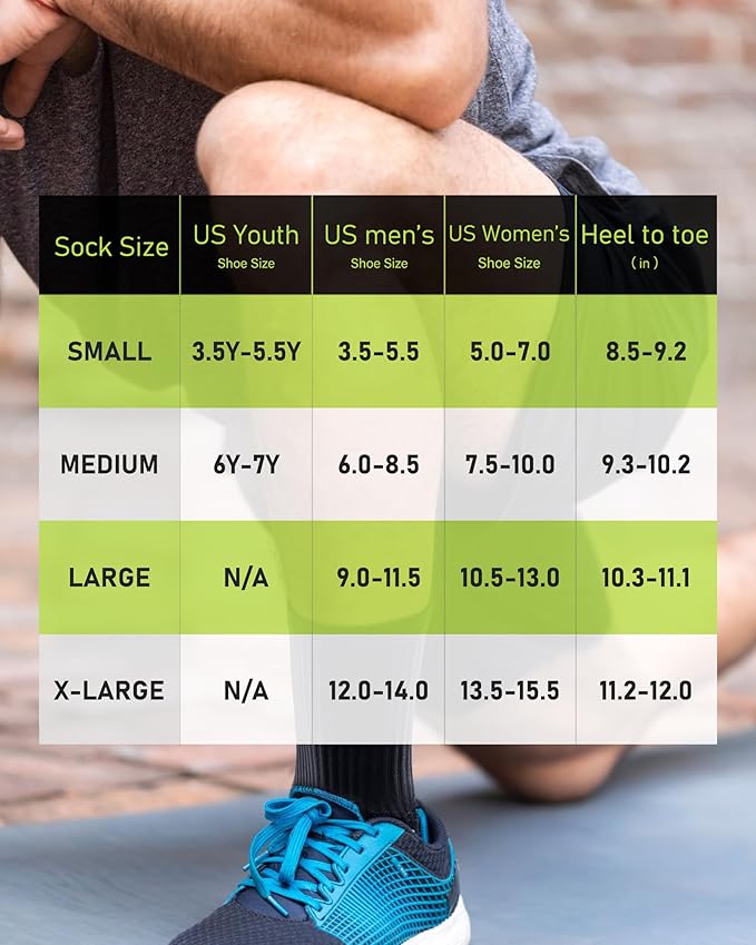 Elite Cushioned Compression Mid-crew Socks 4-Pack - Image 2
