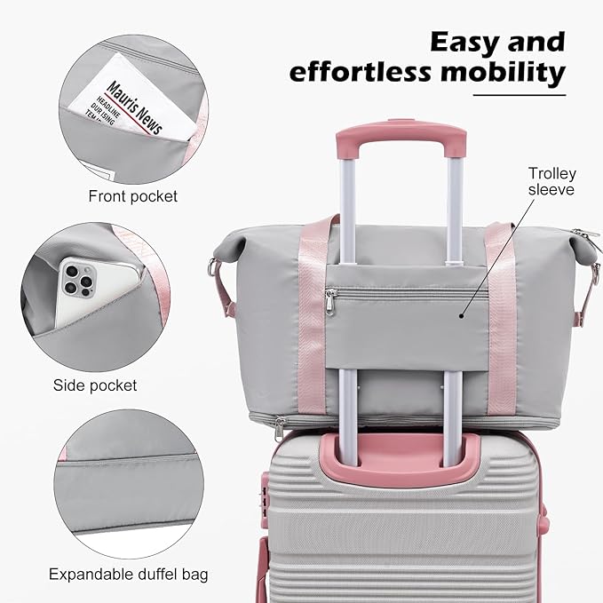 LONG VACATION 6 Piece ABS+PC Hardshell Luggage Set - Image 5