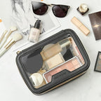 ROWNYEON Clear Makeup Case Toiletry Bag Multipurpose Travel Makeup Train Case - Image 7