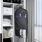 Univivi Garment Bags for Travel and Storage 43" Hanging Suit Bag Clear Suits - Image 5