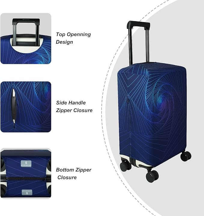 Explore Land Travel Luggage Cover Suitcase Protector Fits 23-26 Inch Case - Image 3