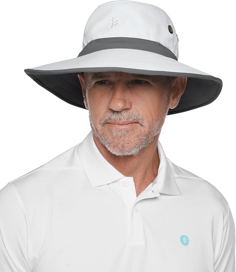 Coolibar UPF 50+ Men's Women's Matchplay Golf Hat - Image 5