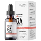 CLARA'S NEW YORK Glycolic Acid Facial Serum with Vitamin E for Exfoliating Smoothing Glowing Face Skin - Made in USA 30ml (1Fl/Oz) (Glycolic Acid)