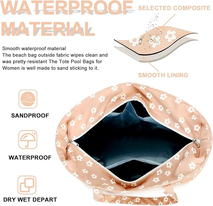 Waterproof Beach Tote Pool Bags - Image 3