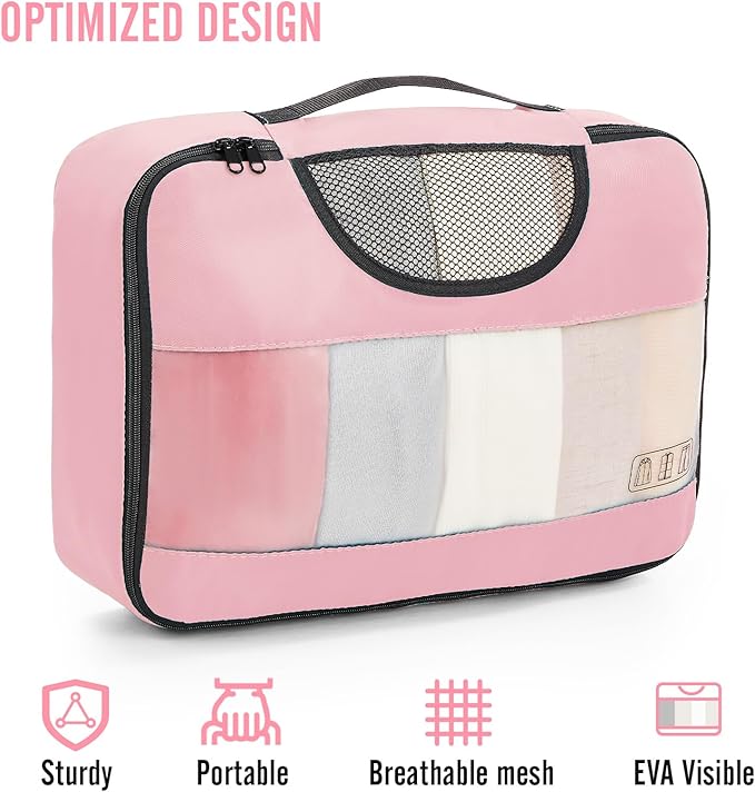 Veken 8 Set Packing Cubes for Travel Essentials, Carry-On Luggage Accessories - Image 4