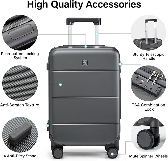 Hanke 3 Piece Luggage Sets - Image 3