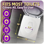 50 Pcs Disposable Toilet Seat Cover - Image 3