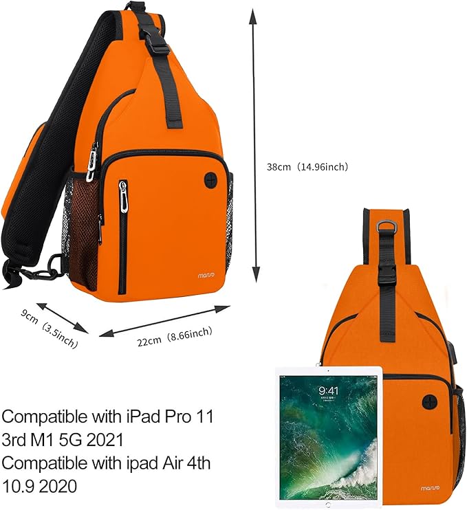 MOSISO Sling Backpack Bag, Crossbody Shoulder Bag Travel Hiking Daypack Chest - Image 5