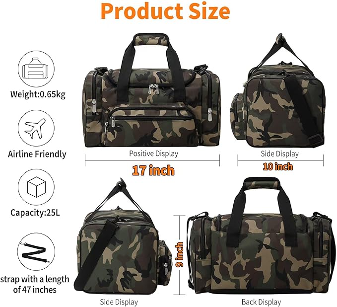 17 inch Small Duffle Bag - Image 6