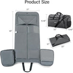 Hanke Carry on Garment Bags for Travel, Convertible Duffle Bag Luggage Bag - Image 6