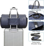Leather Garment Bag for Travel, Modoker Carry On Suit Carrier Travel Bag - Image 3