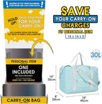 For Spirit Airlines Personal Item Bag 18x14x8 Foldable Travel Duffel Bag - Image 2