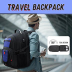 Z-MGKISS Large Travel Backpack for Men, TSA Flight Approved Business Backpack - Image 5