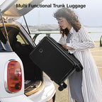 Hanke 24 Inch Luggage with Cup Holder and Charge, Top Opening Hard Shell - Image 10
