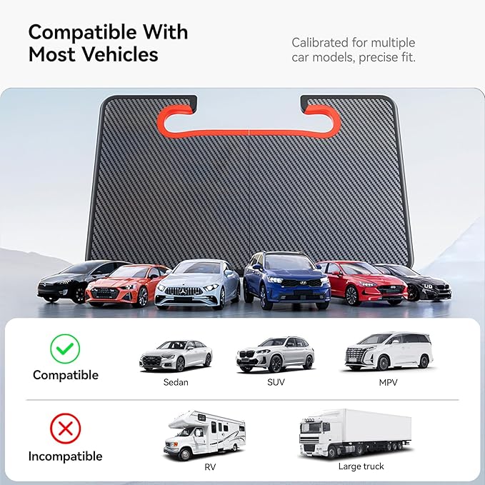 YONZEE 2-in-1 Car Steering Wheel Desk Tray & Car Seat Gap Filler Organizer – - Image 9
