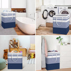 HomeHacks 2-Pack Large Laundry Basket, Waterproof, Freestanding Laundry Hamper - Image 6