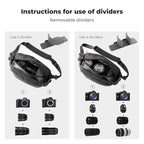 K&F Concept 2 in 1 Sling Bag Everyday Shoulder Bag & Multifunction Photography - Image 3