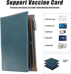 Genuine Leather Travel Passport Wallet, Slim RFID Blocking Holder - Image 4