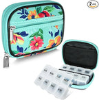 Serfeymi Weekly Travel Pill Organizer Pill Case by Serfeymi
