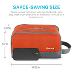 Gonex Travel Toiletry Bag Nylon, Dopp Kit Shaving Bag Toiletry Organizer Orange - Image 5
