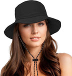 Durio Waterproof Bucket Hats for Woman UPF 50+ Sun Hat UV Protection Packable by DURIO