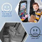 Car Backseat Organizer with table Tray, 9 Storage Pockets Backseat Car - Image 7
