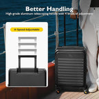 LEVEL8 Top Opening Carry on Luggage Expandable, Large Suitcases - Image 5