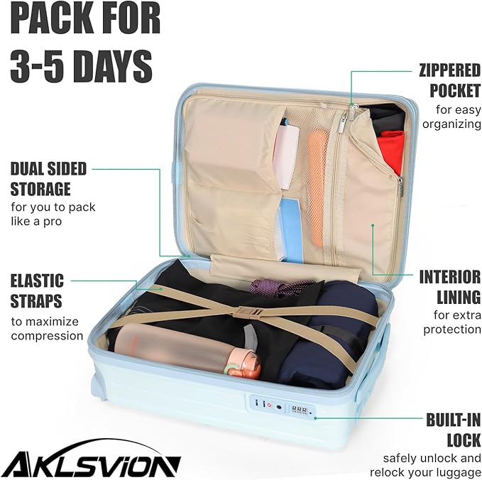 18-inch Carry-on Boarding Luggage: Equipped - Image 4