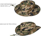 Sun Hats for Men Women Boonie Hat Foldable Fishing Hat UPF 50+ Bucket Hat for - Image 2