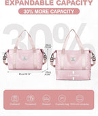 Travel Duffel Bag, Sports Tote Gym Bag, Shoulder Weekender Overnight Bag - Image 4