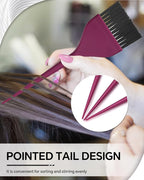 3 Pack Hair Color Brush Set - Professional Hair Dye Brush for Stylist, for Highlighting, Tint and Coloring Sections - Women Men Salon Use Home DIY Dyeing