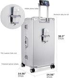 feilario 30in Super Large Captain Aluminum Frame Hardside Spinner Wheels Luggage - Image 4