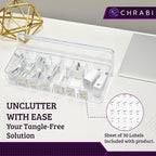 Set of 3 Cable Organizer Box W/Labels - Image 3