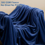 PHF Ultra Soft Fleece Blanket Twin Size, No Shed No Pilling Luxury Plush Cozy - Image 3