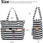 LEDAOU Beach Bag Waterproof Sandproof Women Tote Bag Pool Bag - Image 7