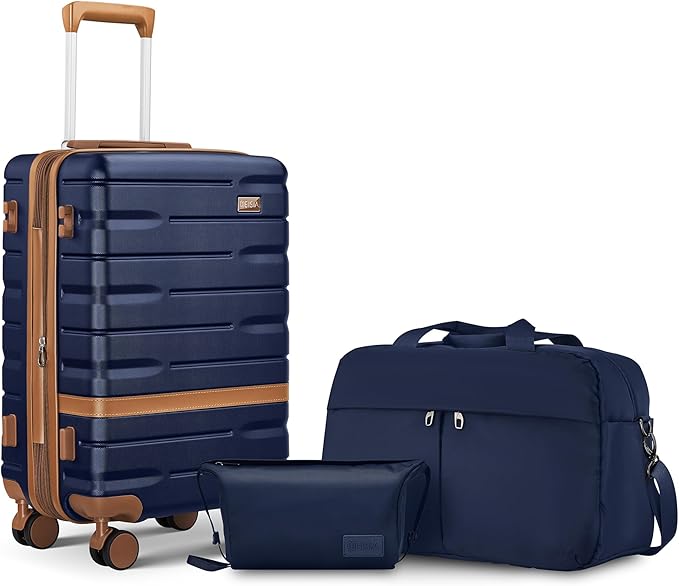 Carry On Luggage Set 22x14x9 Airline Approved， Expandable Hard Shell Suitcase by Unknown