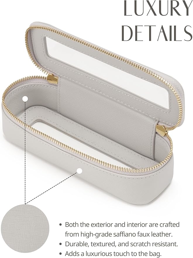 Popvibe Clear Makeup Bag Travel Cosmetic Case Transparent Toiletry Bag - Image 6
