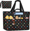 Extra Large Beach Bags for Women, Waterproof Sandproof Beach Tote Bag Zipper by ZENTREON