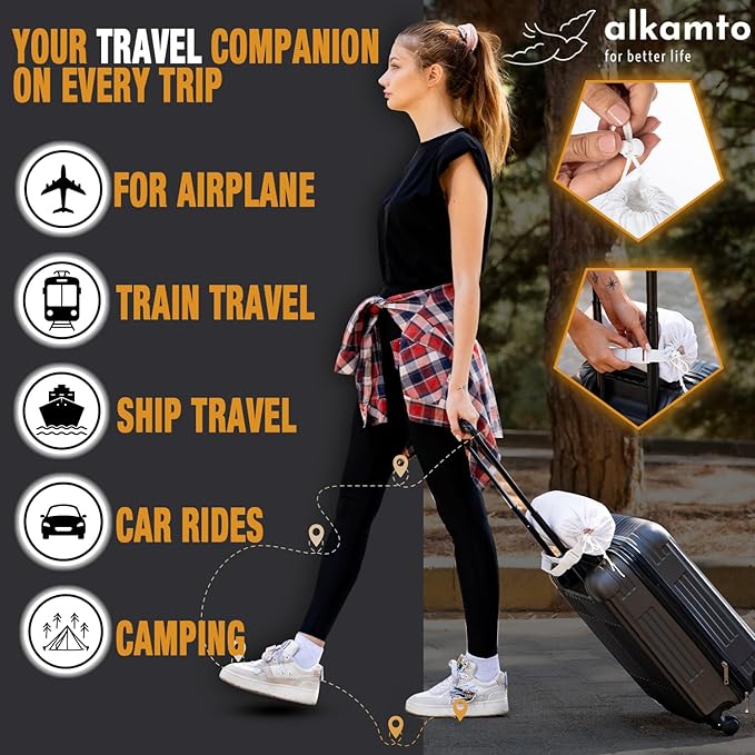 Travel & Camping Comfortable Memory Foam Pillow – Easy to Carry Portable Bag – - Image 9
